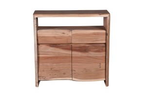 Kommode - Akazie - Natur - 90x40x90cm - ALBERA