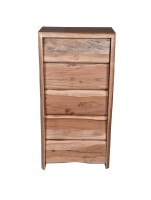 Kommode - Akazie mit Baumkante - 60x40x120cm  - Albero
