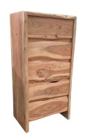 Kommode - Akazie mit Baumkante - 60x40x120cm  - Albero