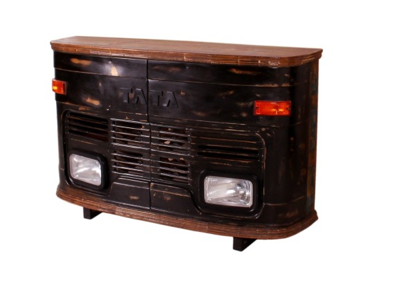 LKW-Theke - Recycelter LKW-Kühlergrill - 160x45x105cm