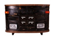LKW-Theke - Recycelter LKW-Kühlergrill - 160x45x105cm