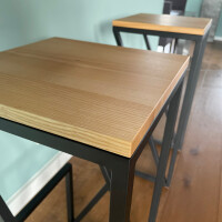 Barhocker Industriedesign schwarz Metall