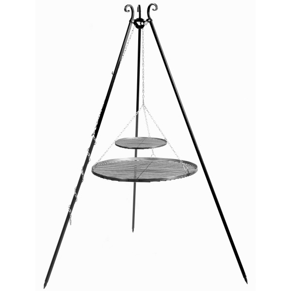 Schwenkgrill 180 cm inkl. Doppelrost aus Rohstahl