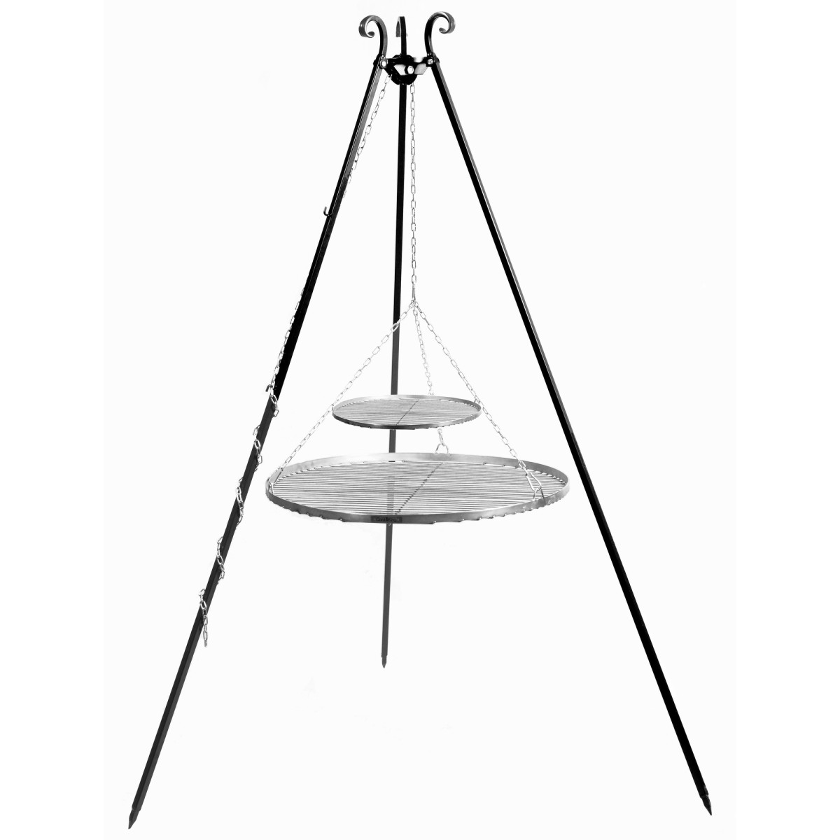 Schwenkgrill 180 cm inkl. Doppelrost aus Edelstah