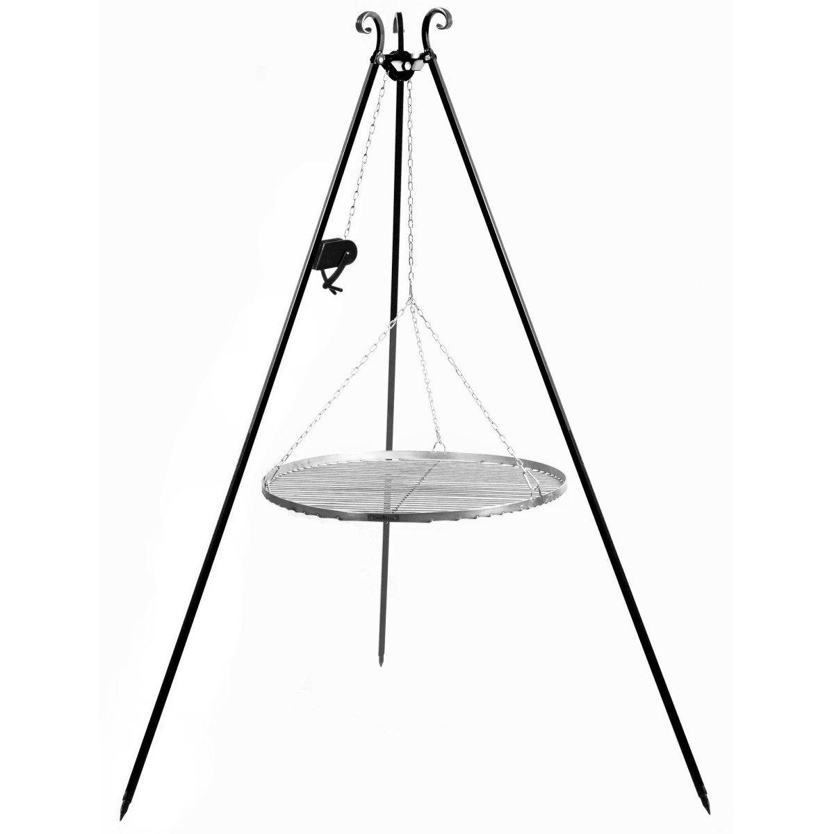 Schwenkgrill 180 cm inkl. Grillrost aus Edelstahl + Kurbel