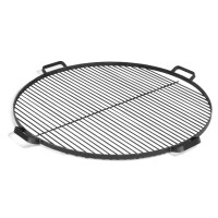 Grillrost mit 4 Griffen aus Rohstahl
