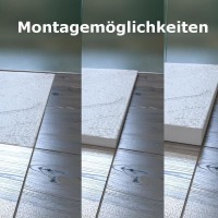 Mineralguss-Duschwanne Schieferoptik weiß MAYA 120x90cm