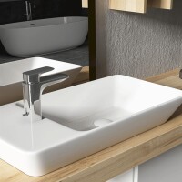 Design Aufsatzwaschbecken eckig 70cm