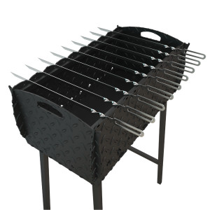Holzkohlegrill Mangal M113 Riffelblech