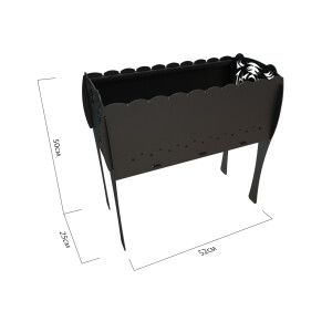 Holzkohlegrill Mangal zerlegbar M149 Tiger