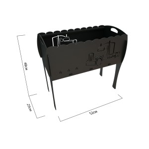 Holzkohlegrill Mangal zerlegbar M159 Truck