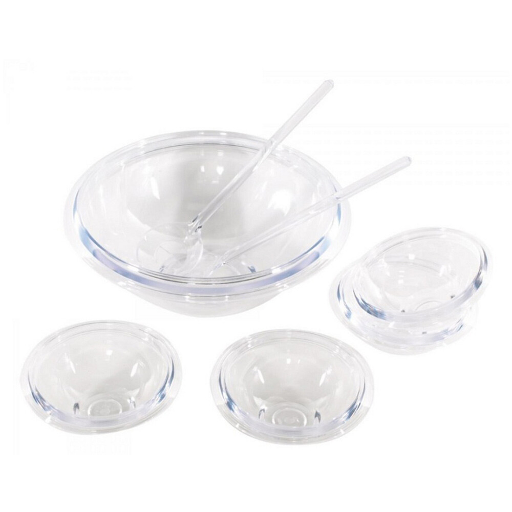 5er Set Salatschüssel aus Kunststoff
