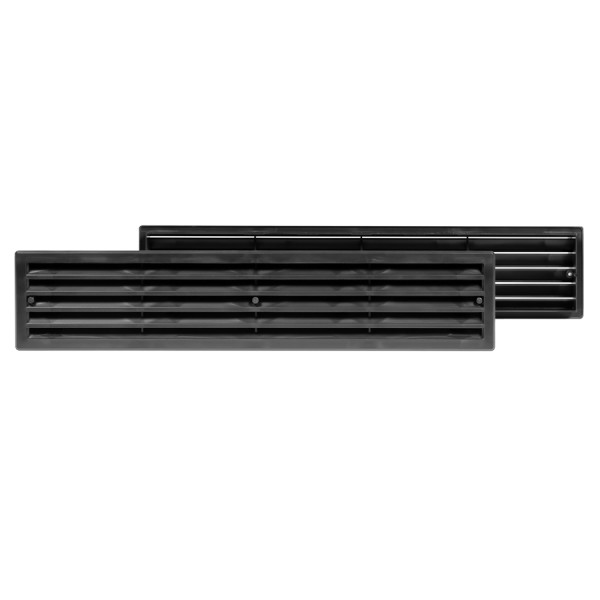 Türlüftungsgitter 430x75mm schwarz
