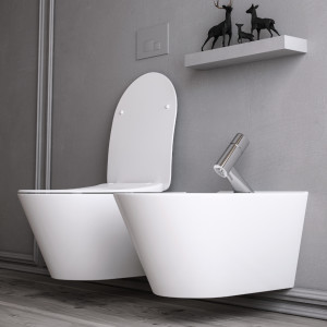 Hänge-WC Randlos Oval 53cm 100314