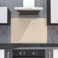 Spritzschutz aus Aluverbund 3mm Elfenbein RAL 1015