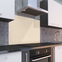 Spritzschutz aus Aluverbund 3mm Elfenbein RAL 1015