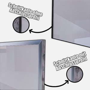 Spritzschutz aus Aluverbund 3mm Moosgrün RAL 6005