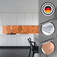 Küchenrückwand aus Aluverbund 3mm  - Naturstein Rost - 8722