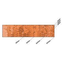 Küchenrückwand aus Aluverbund 3mm  - Naturstein Rost - 8722