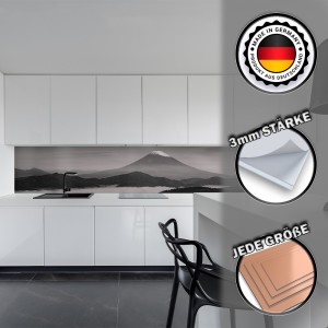 Küchenrückwand aus Aluverbund 3mm  - Gebirge...