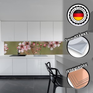 Küchenrückwand aus Aluverbund 3mm  - Kirschblüten - 2031
