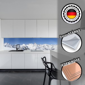 Küchenrückwand aus Aluverbund 3mm  - Gebirge...