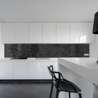 Küchenrückwand aus Aluverbund 3mm  - Naturstein schwarz - 8544