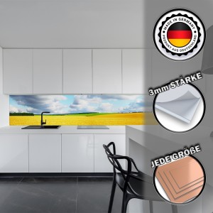 Küchenrückwand aus Aluverbund 3mm  - Weizenfeld...