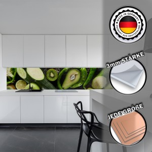 Küchenrückwand aus Aluverbund 3mm  - Lebensmittel - 9104