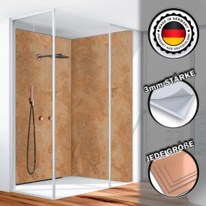 Duschrückwand Aluverbund Betonwand Beige - 3380