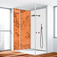 Duschrückwand Aluverbund Naturstein Rost - 8722