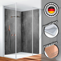 Duschrückwand Aluverbund Betonwand Schwarz -8566