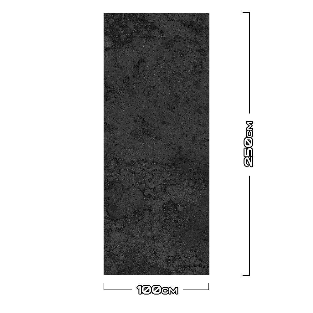 Duschrückwand Aluverbund Naturstein Schwarz - 8544...
