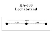 Mineralguss Waschbecken Elfenbein Matt KA700 70cm