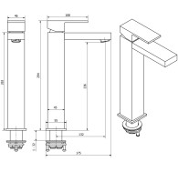 Waschbecken Armatur ARKTIC in Chrome