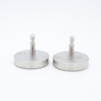 Toilettensitzscharniere mit Plastikdübel Chrome