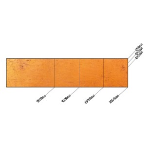 Küchenrückwand Spritzschutz Fliesenspiegel Küche Wandschutz Aluverbund Wand Orange - 7890