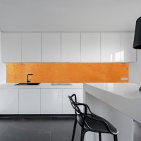 Küchenrückwand Spritzschutz Fliesenspiegel Küche Wandschutz Aluverbund Wand Orange - 7890