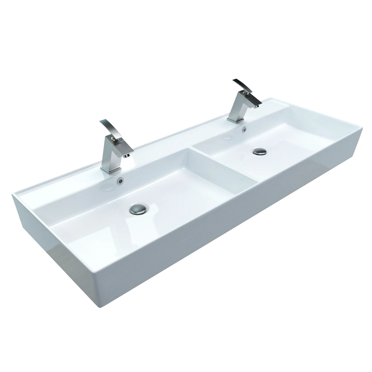 Keramik Doppelwaschtisch CL 120x45cm