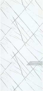 Duschrückwand Sahara White in Marmor-Optik  - 122x244cm