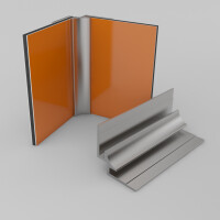 Inneneckprofil für 3mm Rückwand Silber-Eloxiert EV6 300cm