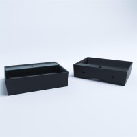 Keramik Waschtisch CL 50x38cm Schwarz-Matt