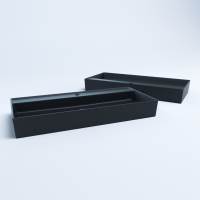 Keramik Waschtisch CL 100x45cm Schwarz-Matt